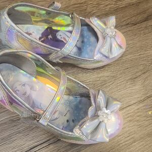Disney Silver Holographic Bow Shoes